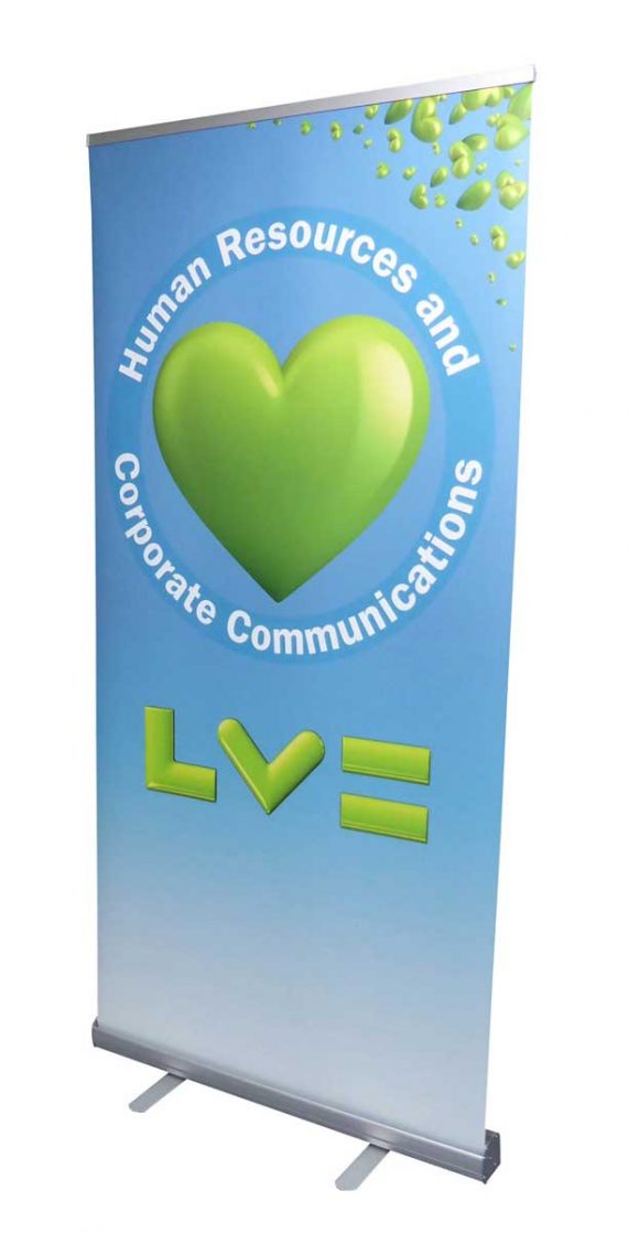 Low cost roller banners